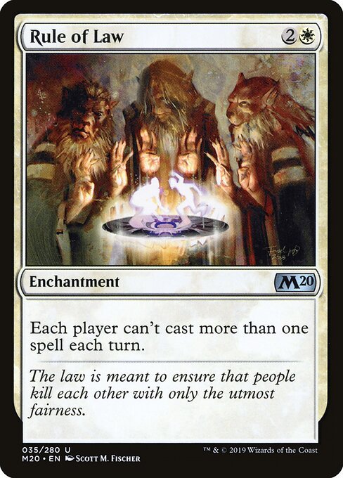 Rule of Law card from M20 #35