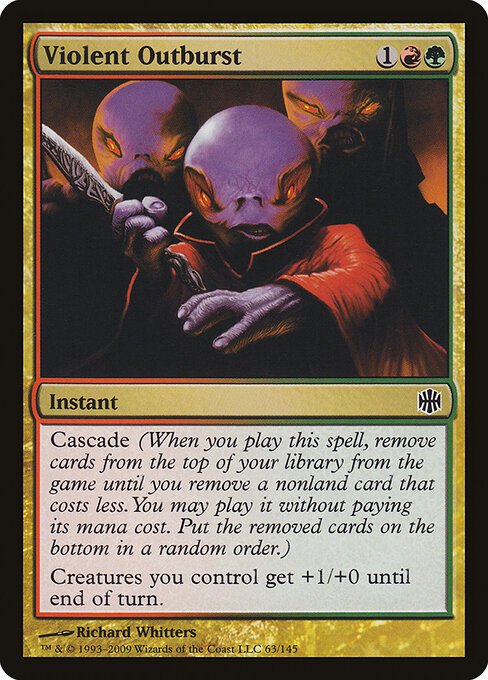 Violent Outburst card from ARB #63