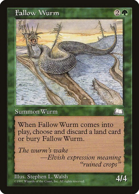 Fallow Wurm card from WTH #product-6021