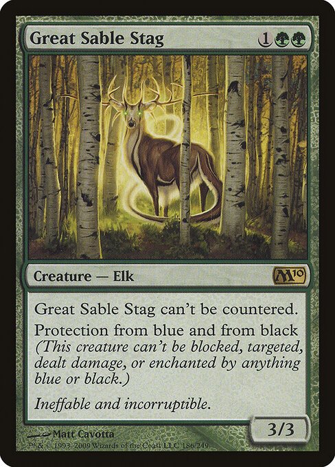 Great Sable Stag card from M10 #186