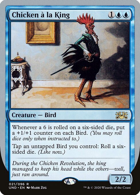 Chicken a la King card from UND #21