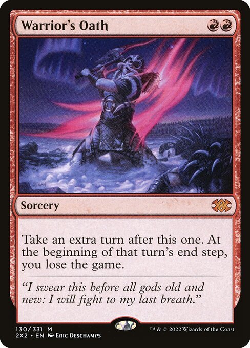 Warrior's Oath card from 2X2 #130