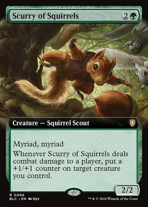Scurry of Squirrels card from BLC #66
