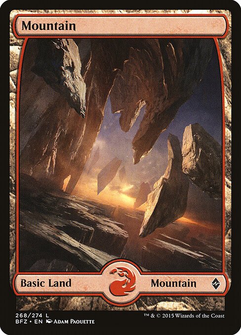 Mountain (268) - Full Art card from BFZ #268