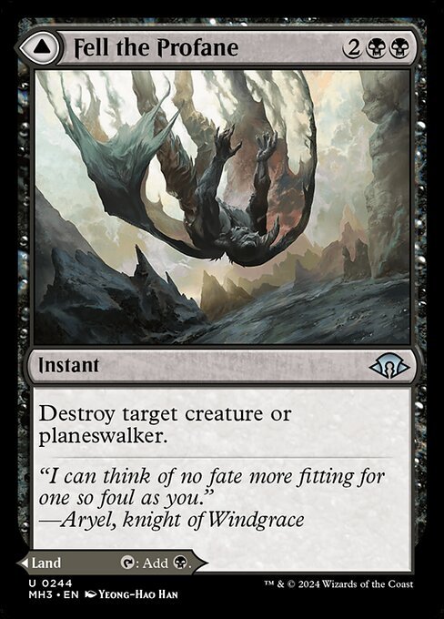 Fell the Profane card from MH3 #244