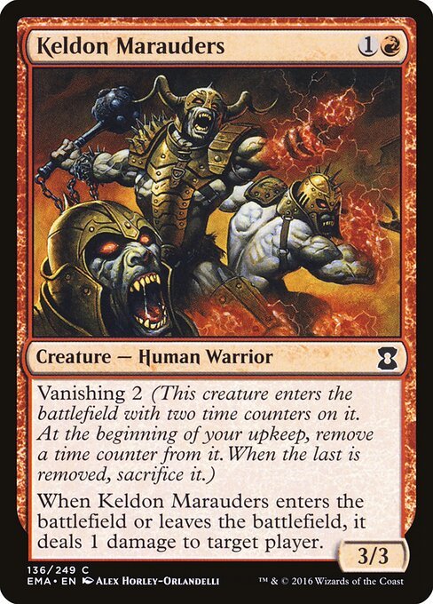 Keldon Marauders card from EMA #136