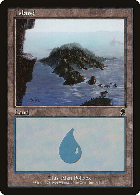 Island (335) card from ODY #335