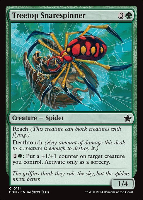 Treetop Snarespinner card from FDN #114