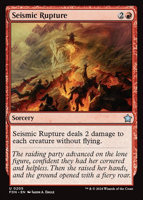Seismic Rupture card from FDN #205