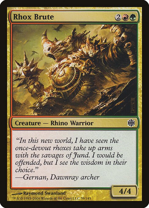 Rhox Brute card from ARB #59