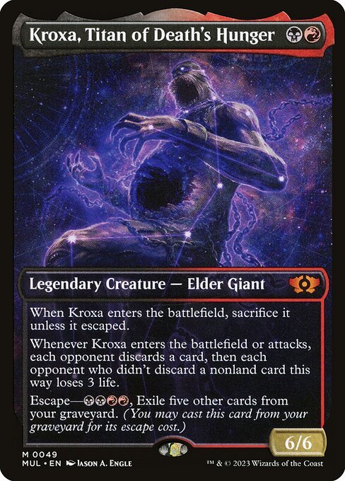 Kroxa, Titan of Death's Hunger card from MUL #49