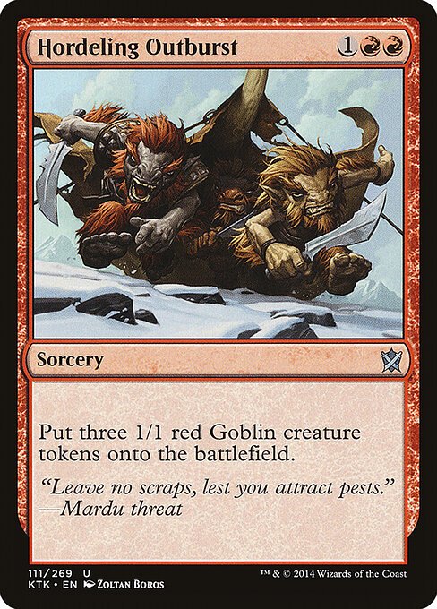 Hordeling Outburst card from KTK #111
