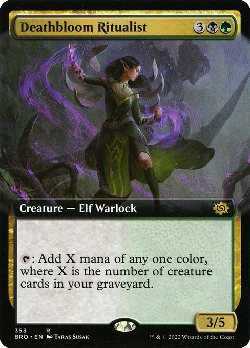 Deathbloom Ritualist card from BRO #353