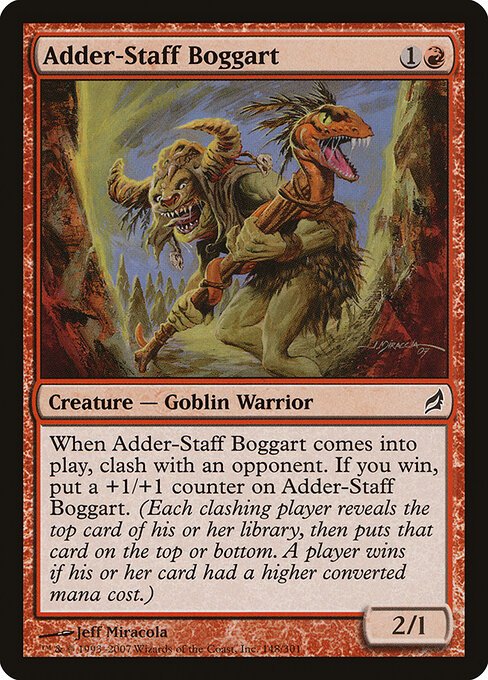 Adder-Staff Boggart card from LRW #148