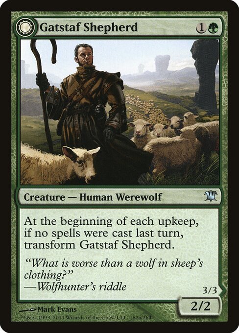 Gatstaf Shepherd card from ISD #182