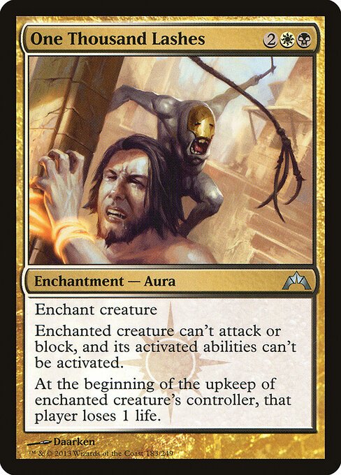 One Thousand Lashes card from GTC #183