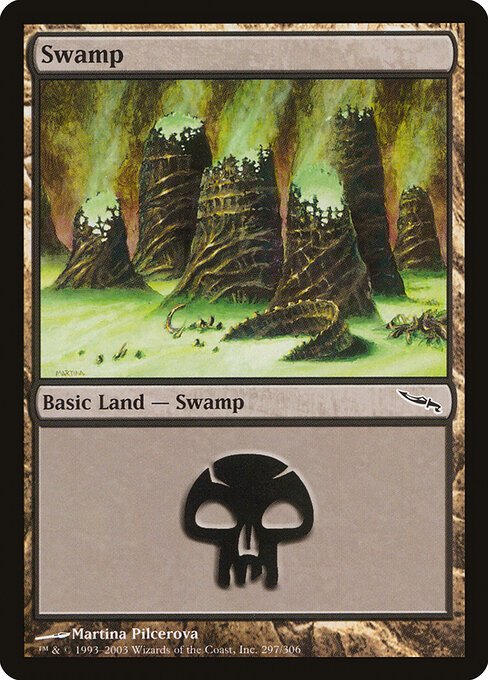 Swamp (297) card from MRD #297