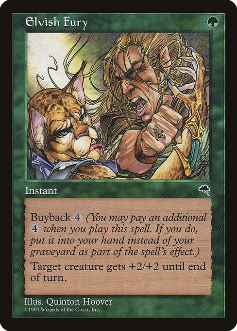 Elvish Fury card from TMP #226