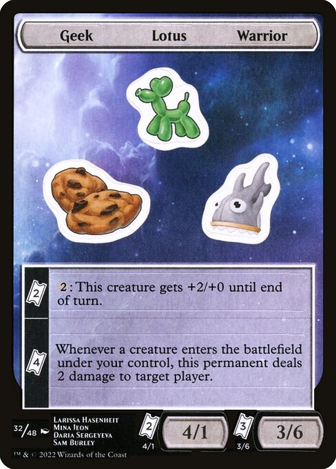 Geek Lotus Warrior card from SUNF #32