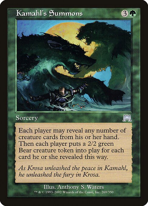 Kamahl's Summons card from ONS #269