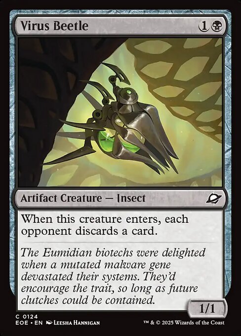 Virus Beetle card from EOE #124