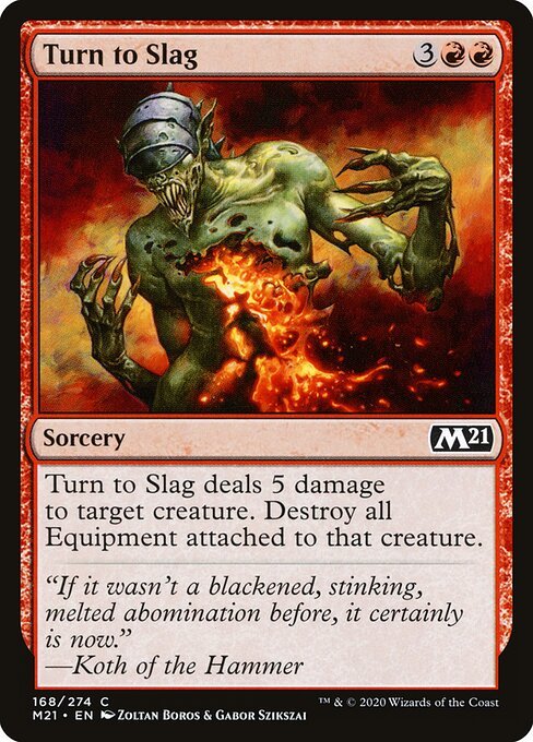 Turn to Slag card from M21 #168