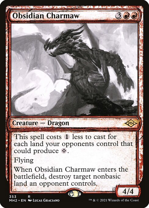 Obsidian Charmaw card from MH2 #353