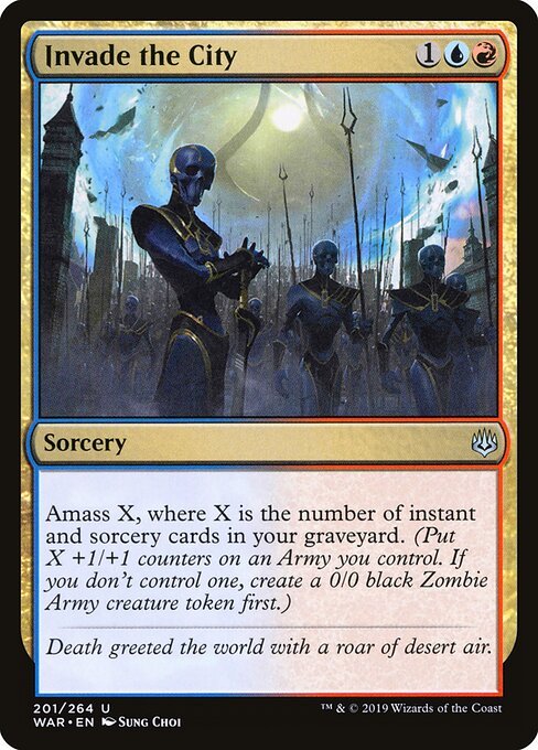Invade the City card from WAR #201