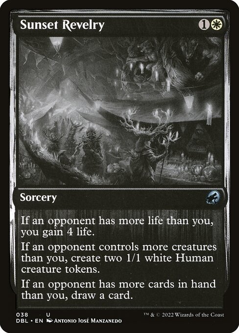 Sunset Revelry card from DBL #38