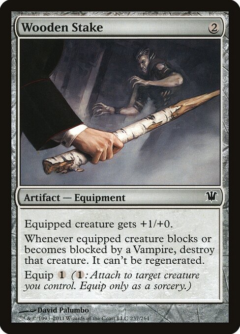 Wooden Stake card from ISD #237