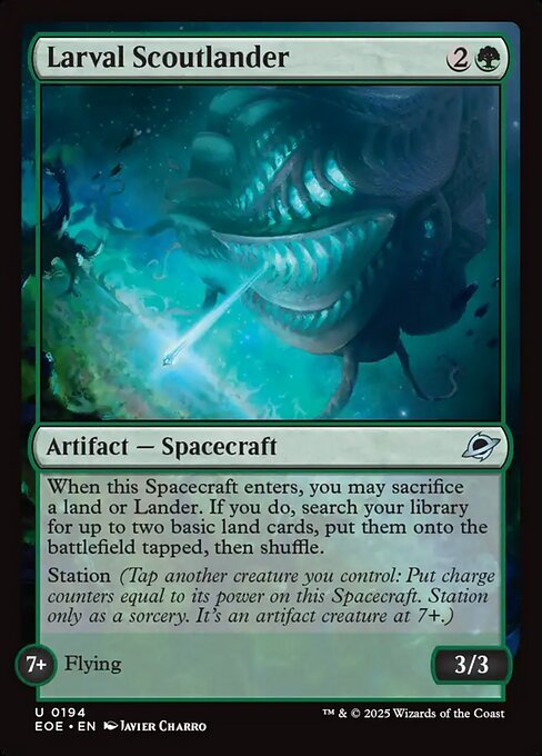 Larval Scoutlander card from EOE #194
