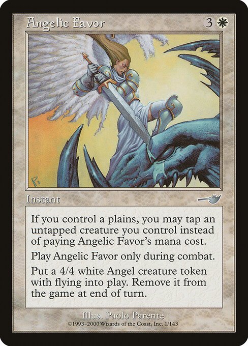 Angelic Favor card from NMS #1