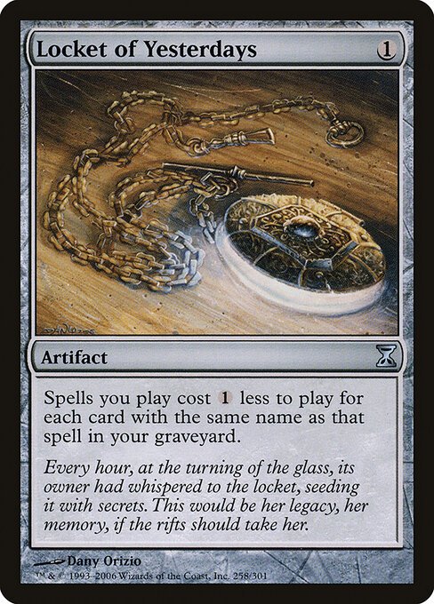 Locket of Yesterdays card from TSP #258