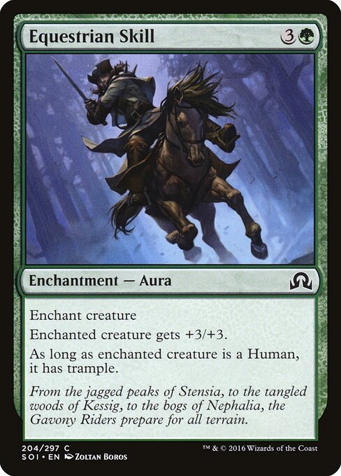 Equestrian Skill card from SOI #204