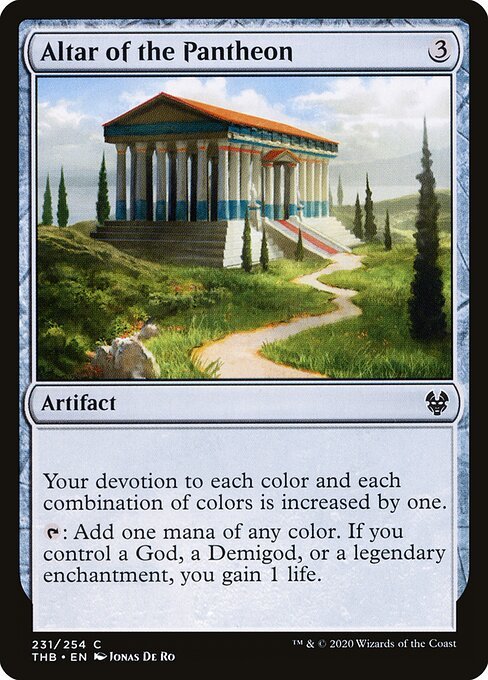 Altar of the Pantheon card from THB #231