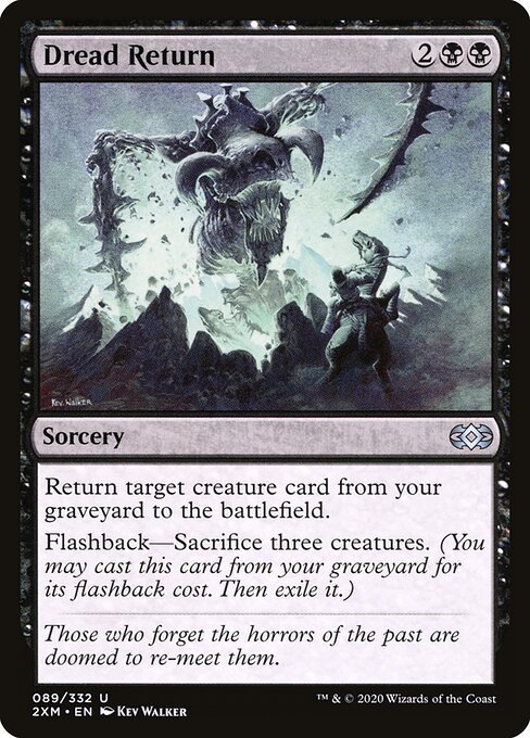 Dread Return card from 2XM #89