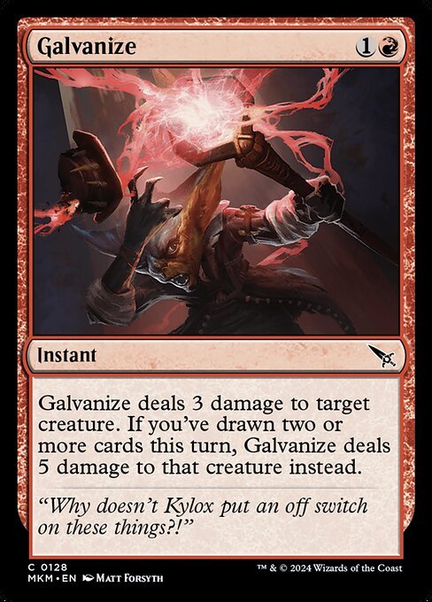Galvanize card from MKM #128