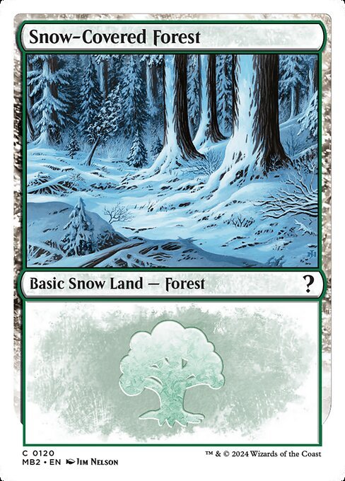 Snow-Covered Forest card from MB2 #120