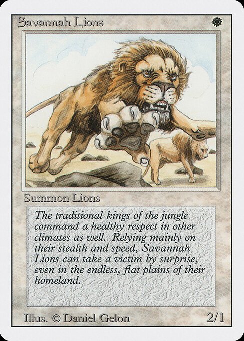 Savannah Lions card from 3ED #product-1553