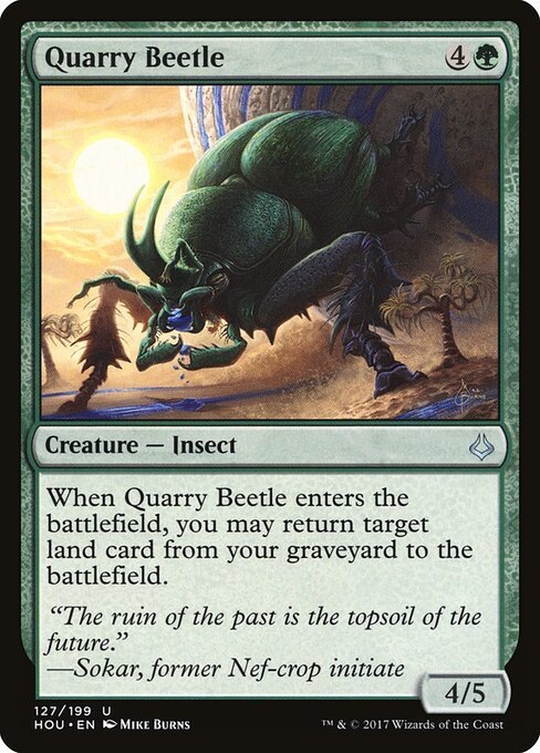Quarry Beetle card from HOU #127