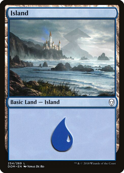 Island (254) card from DOM #254