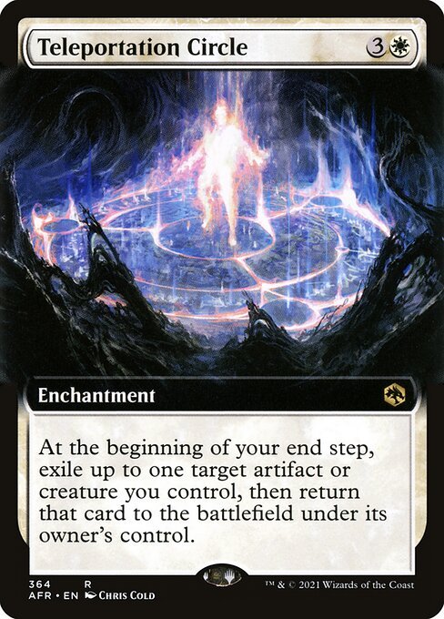 Teleportation Circle card from AFR #364