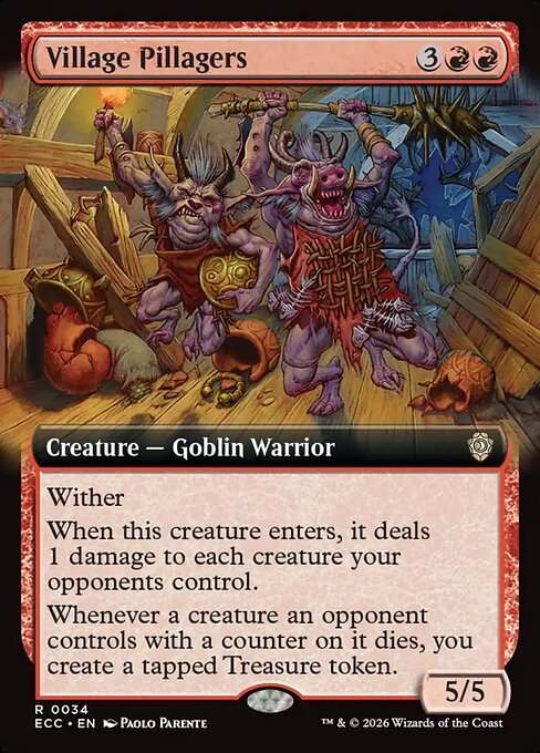 Village Pillagers card from ECC #34