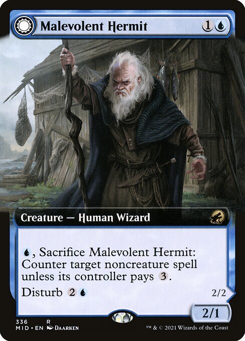 Malevolent Hermit card from MID #336