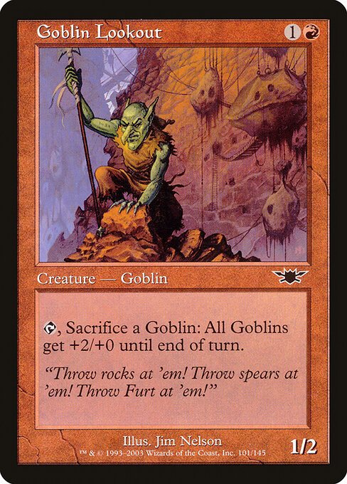 Goblin Lookout card from LGN #101