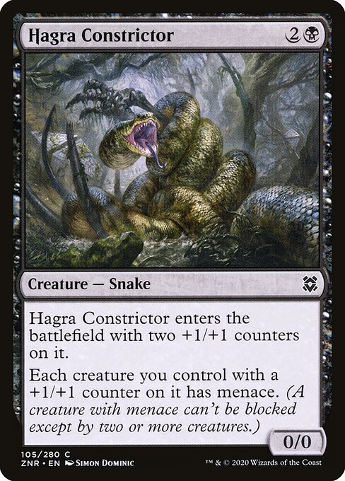 Hagra Constrictor card from ZNR #105