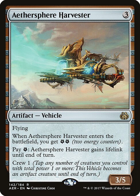 Aethersphere Harvester card from AER #142