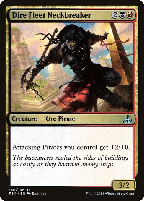 Dire Fleet Neckbreaker card from RIX #156