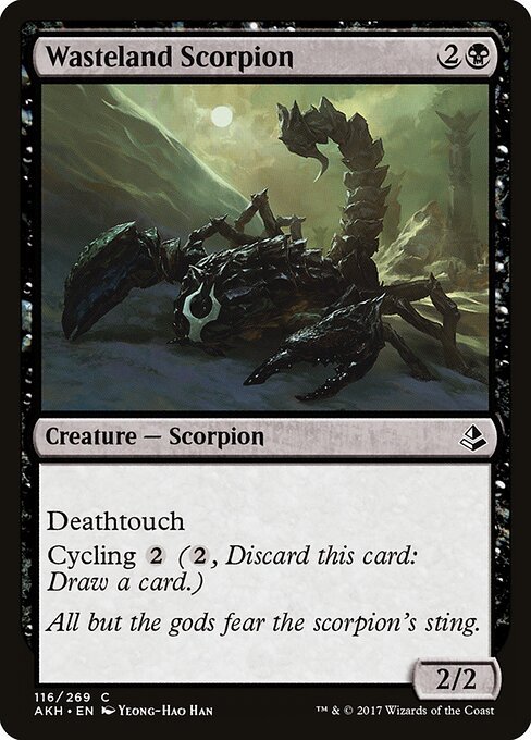 Wasteland Scorpion card from AKH #116