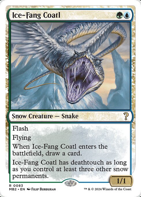 Ice-Fang Coatl card from MB2 #83